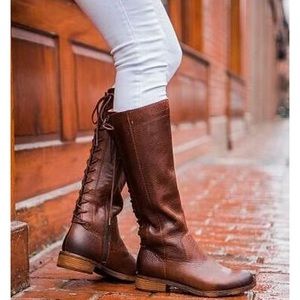 Sofft Sharnell II Leather Lace-Up Waterproof Tall Boots